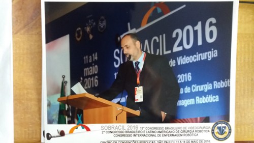Congresso Brasileiro de Videocirurgia da Sobracil - São Paulo entre 11 a 14 de maio