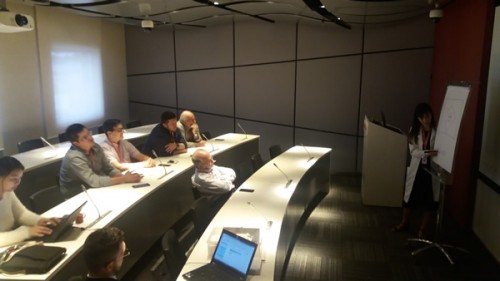 Turma Curso Pós-graduação em plena atividade