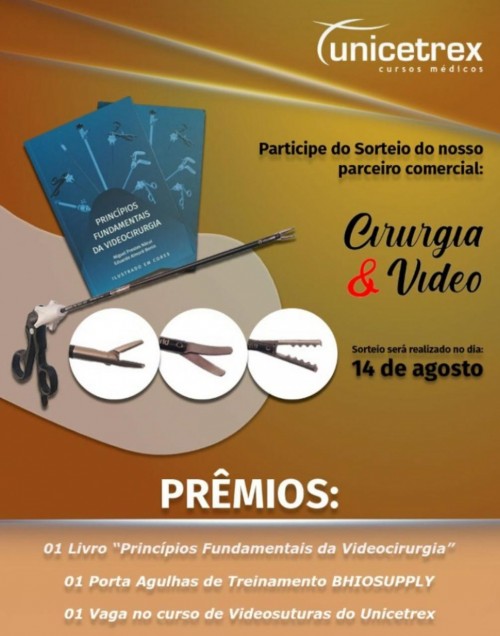Empresa participa da divulgação do curso de pós-graduação e do livro   ´Princípios fundamentais da videocirurgia´