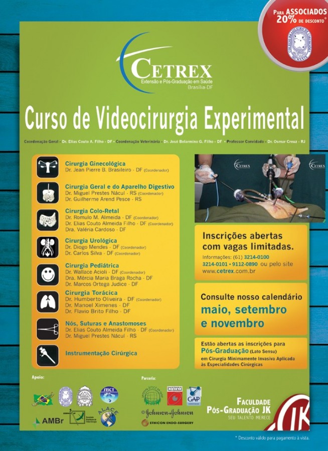 Treinamento em videocirurgia da Unicetrex