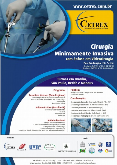 Pós-graduação em Cirurgia Minimamente Invasiva Cetrex 2011