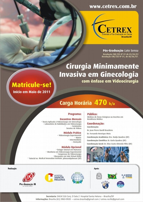 Pós-Graduação em Videocirurgia Ginecológica Cetrex 2011